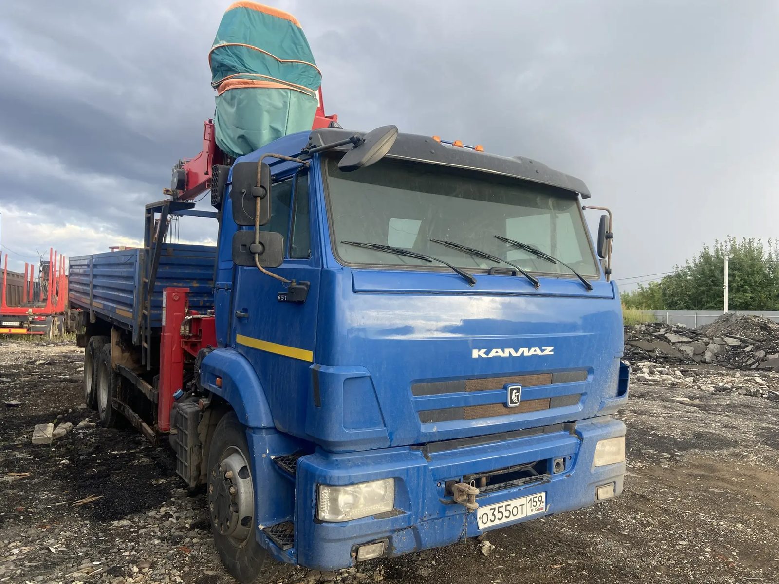 РР 4303А4-10 на шасси КамАЗ 65115 6x4 Бортовой с КМУ_не актуально