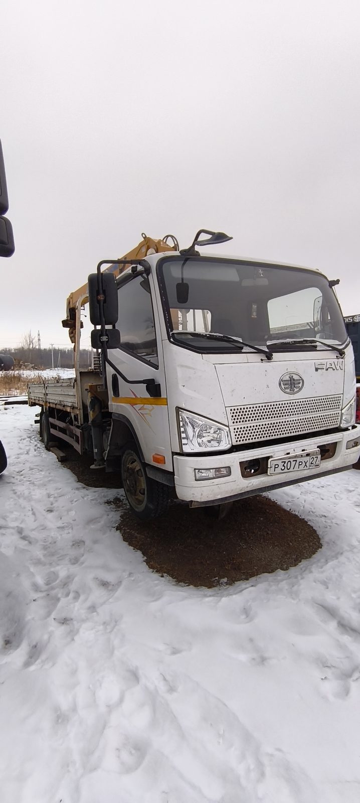 FAW CA5066 4x2 Бортовой с КМУ