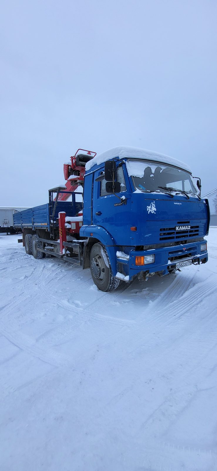 Агропромсервис 4382* на шасси КамАЗ 65117 6x4 Бортовой с КМУ