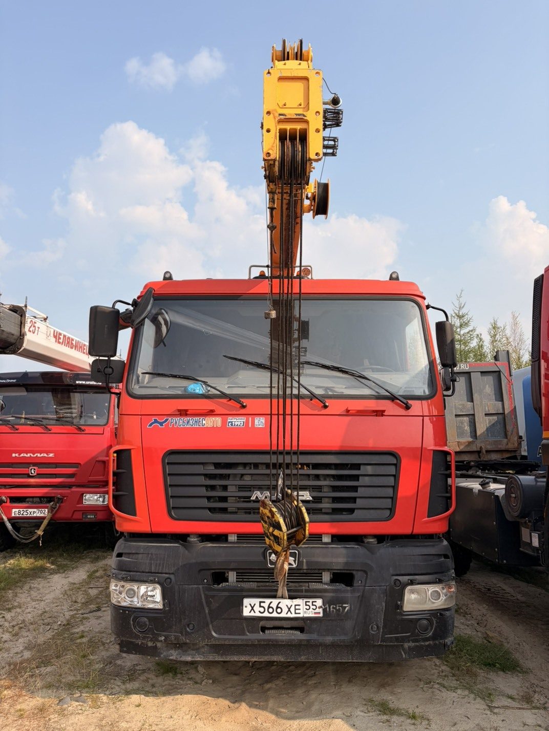 МАЗ 6312 6x4 Бортовой с КМУ