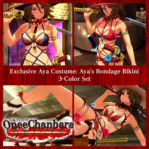 Exclusive Aya Costume: Aya's Bondage Bikini 3-Color Set [PS4]
