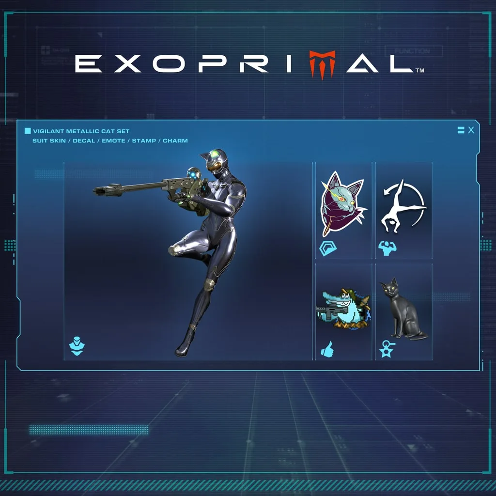 Exoprimal - Vigilant Metallic Cat Set [PS4, PS5] - изображение 1