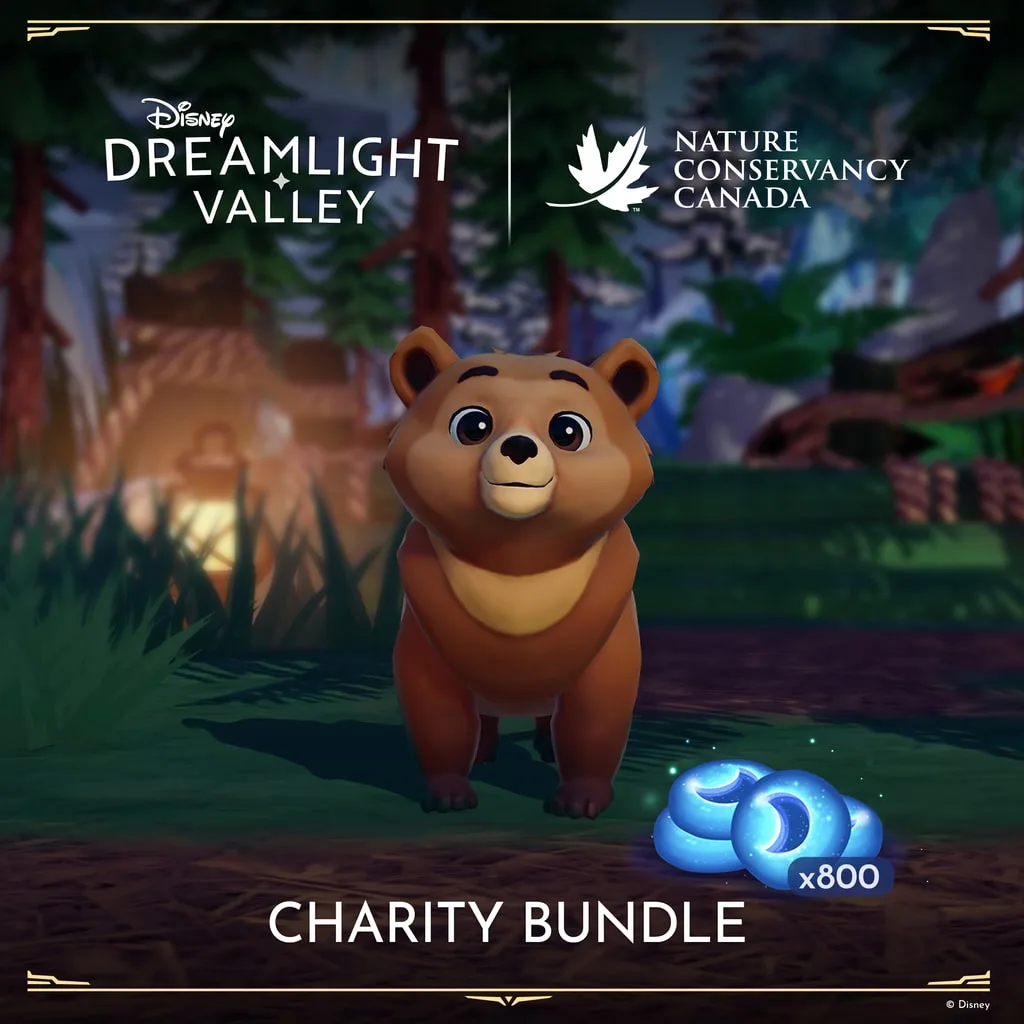Disney Dreamlight Valley -- Grizzly Bear Cub Bundle for Charity -- 800 Moonstones - изображение 1