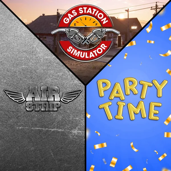 Gas Station Simulator, Airstrip DLC and Party Time DLC [PS5]
