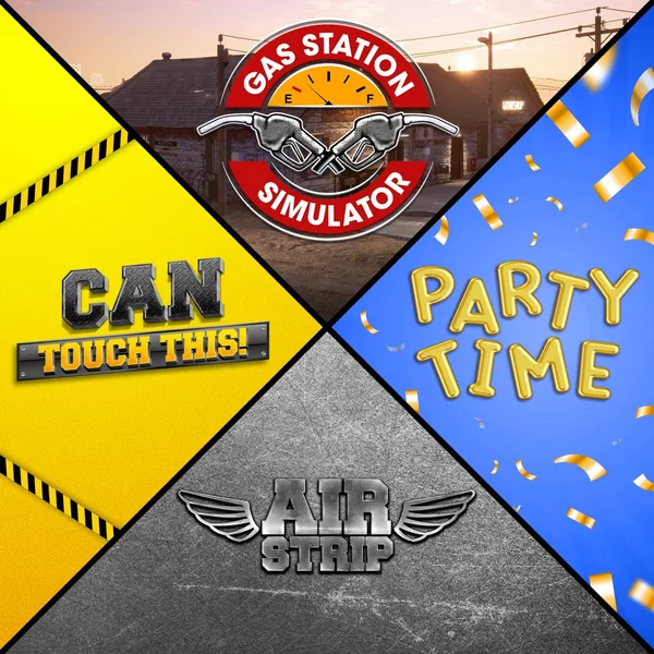 Gas Station Simulator, Airstrip DLC, Can Touch This DLC and Party Time DLC Bundle [PS5]
