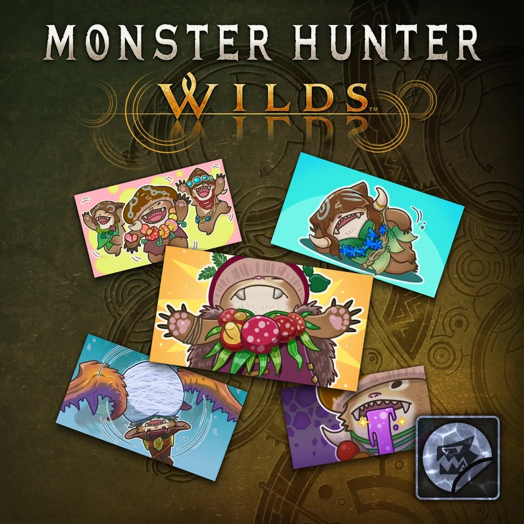 Monster Hunter Wilds - Sticker Set: Whimsical Wudwuds [PS5] - изображение 1
