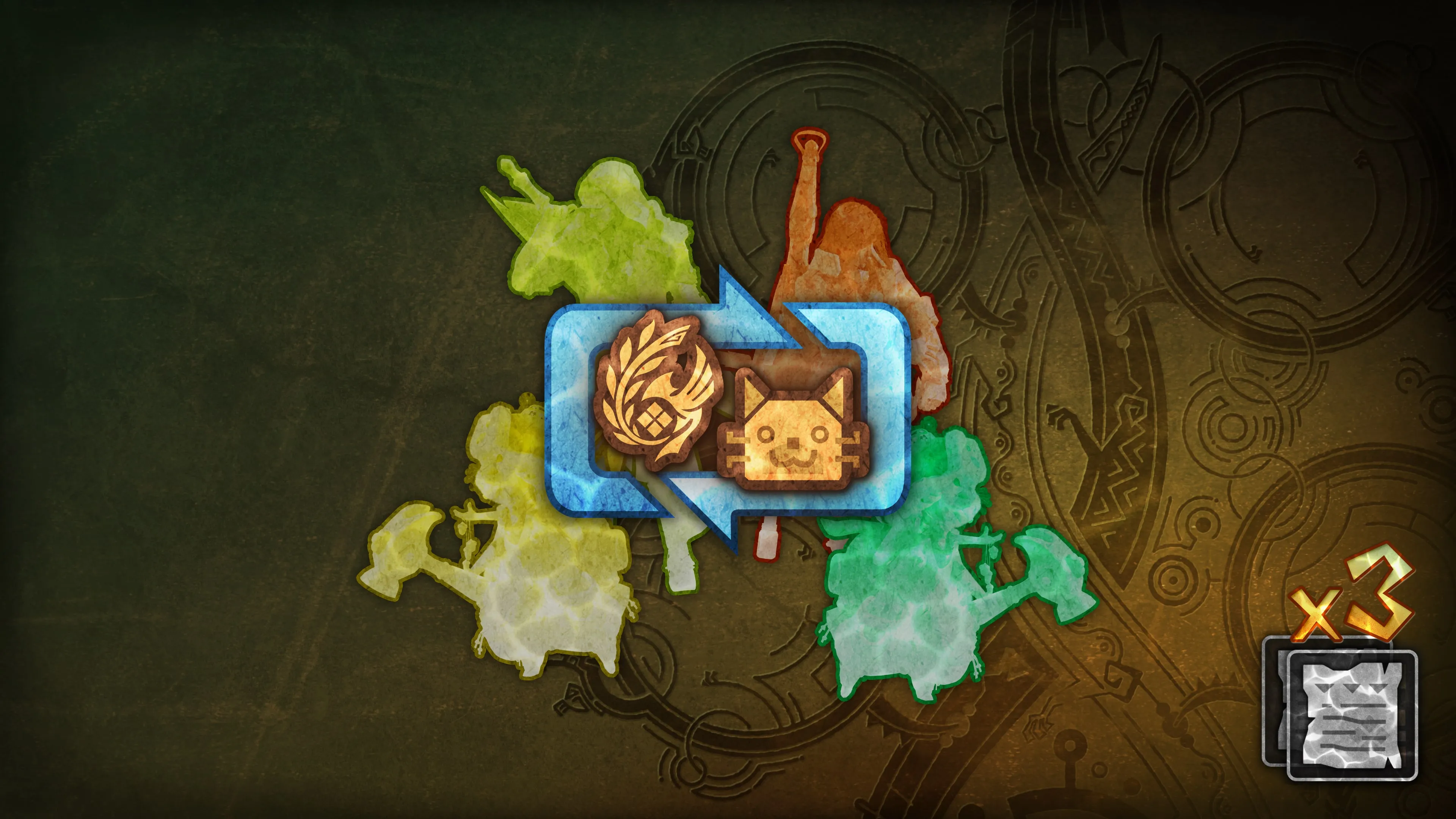 Monster Hunter Wilds - Character & Palico Edit Voucher: Three-Voucher Pack [PS5] - изображение 2