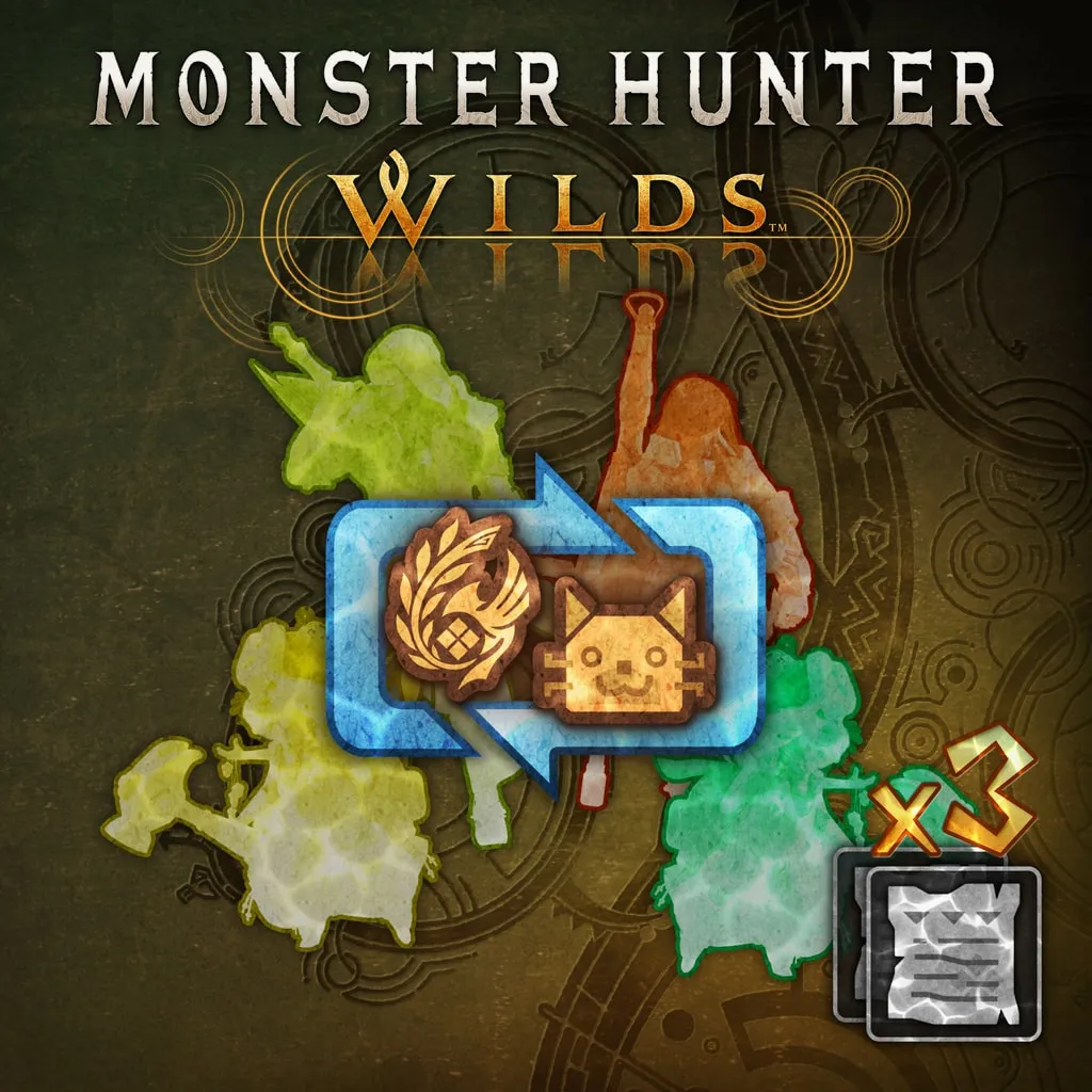 Monster Hunter Wilds - Character & Palico Edit Voucher: Three-Voucher Pack [PS5] - изображение 1