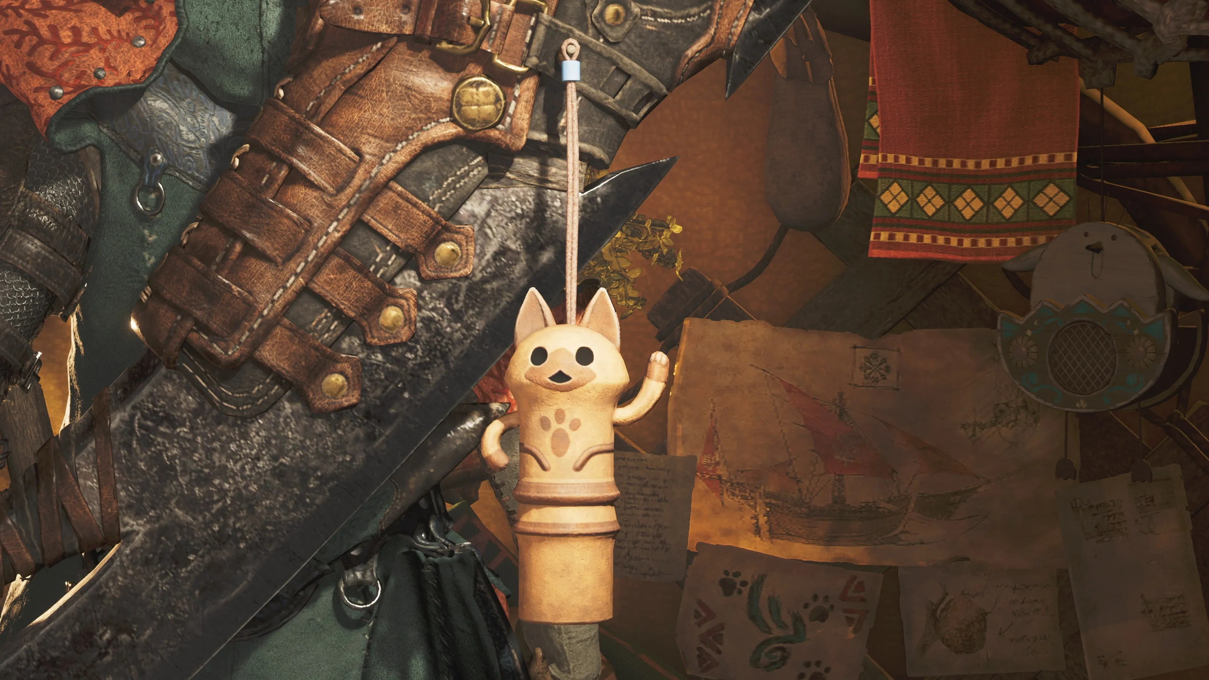Monster Hunter Wilds - Pendant: Stretched White Cat [PS5] - изображение 2