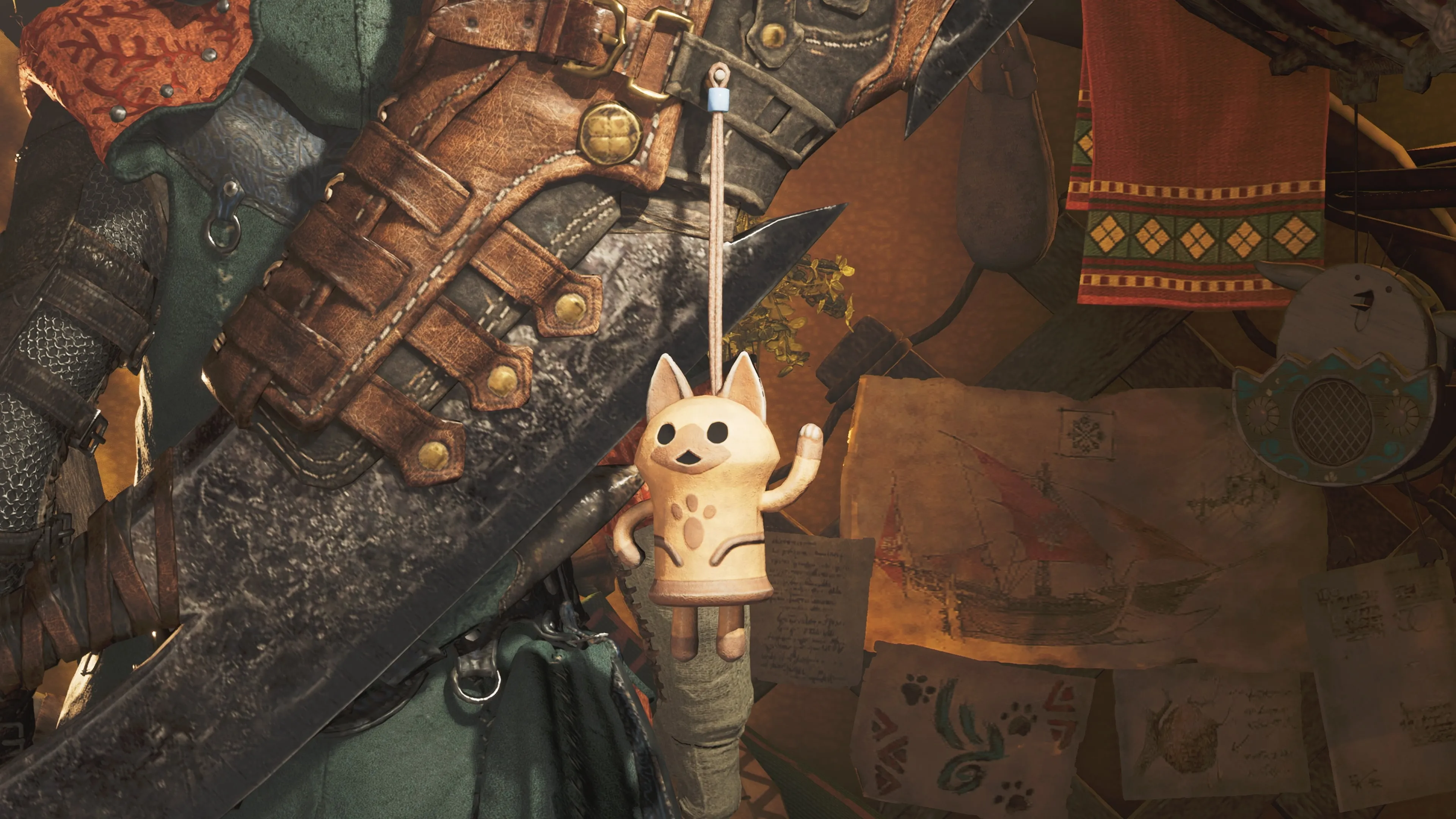 Monster Hunter Wilds - Pendant: Dancing White Cat [PS5] - изображение 2