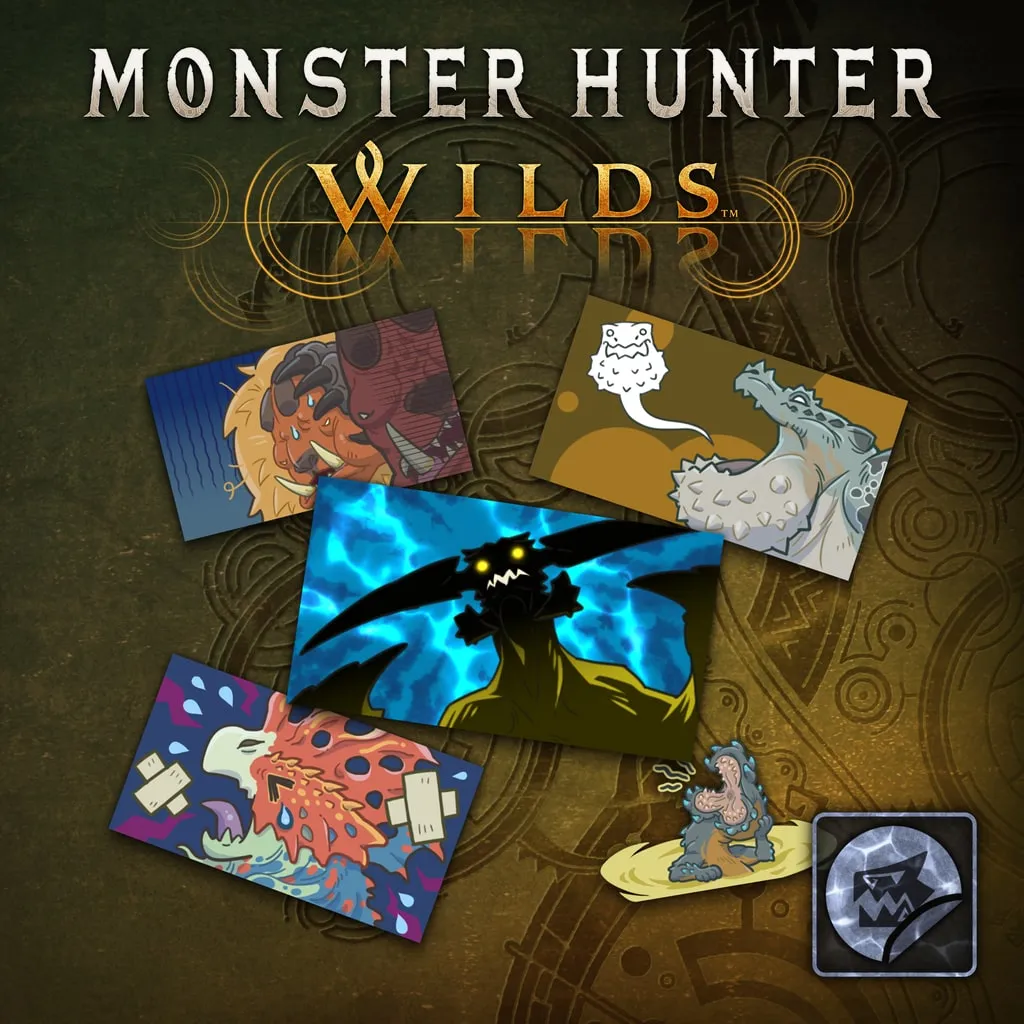 Monster Hunter Wilds - Sticker Set: Monsters of the Windward Plains [PS5] - изображение 1