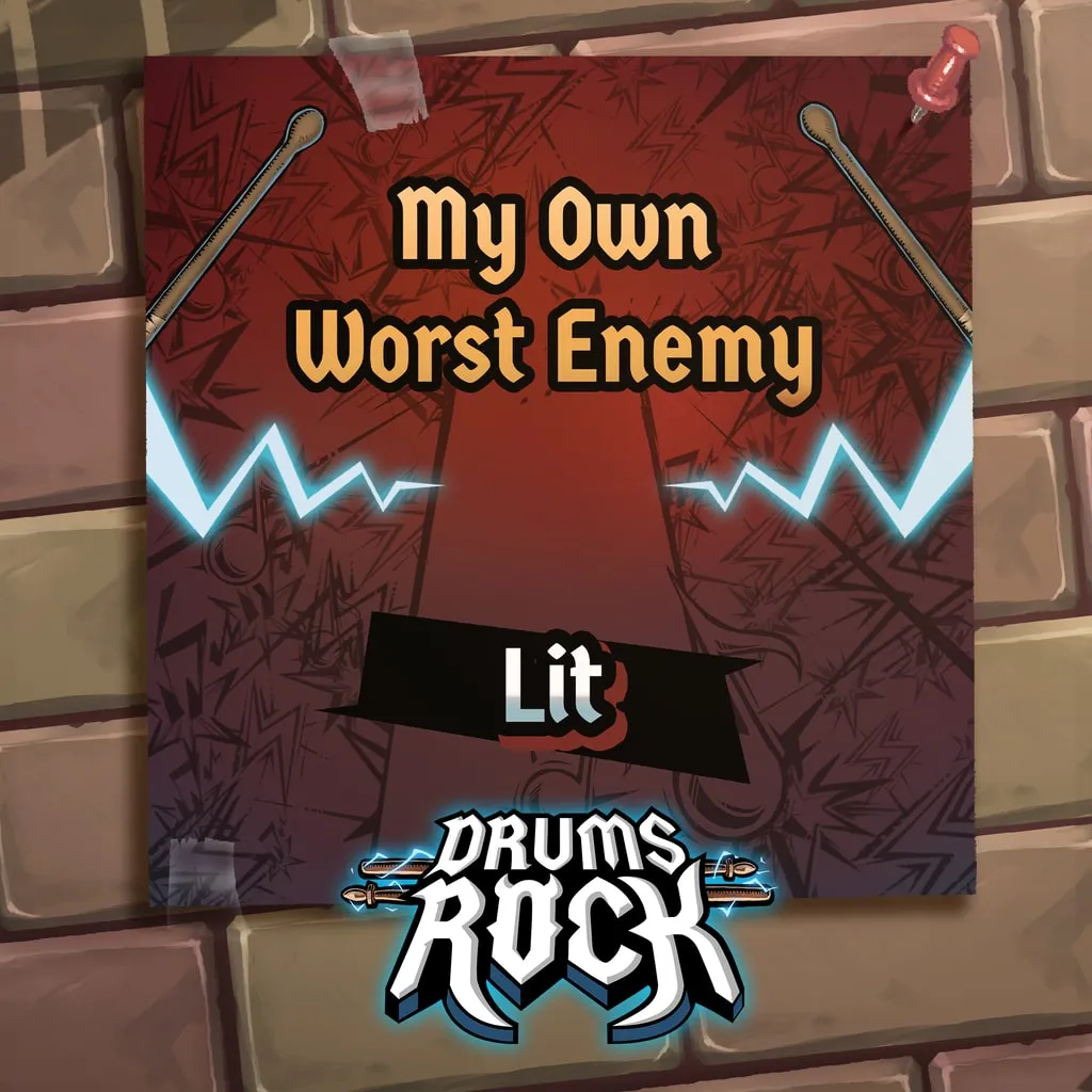 Drums Rock: Lit - 'My Own Worst Enemy' [PS5] - изображение 1