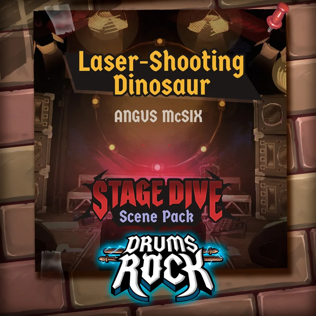 Drums Rock: Angus McSix - 'Laser-Shooting Dinosaur' [PS5] cover