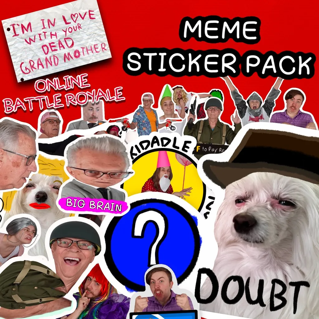 Meme Sticker Pack - Emotes DLC - I'm in Love With Your Dead Grandmother: Online Battle Royale [PS4,&nbsp;PS5] - изображение 1