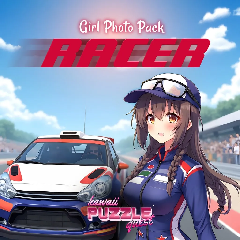 Kawaii Puzzle Quest - Racer Girl Photo Pack [PS5] cover