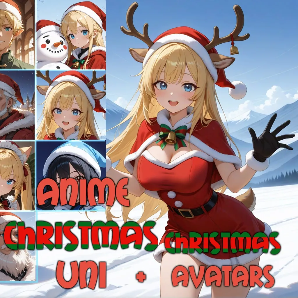 Christmas Bundle: Anime Christmas Uni + Christmas Avatars [PS4] cover