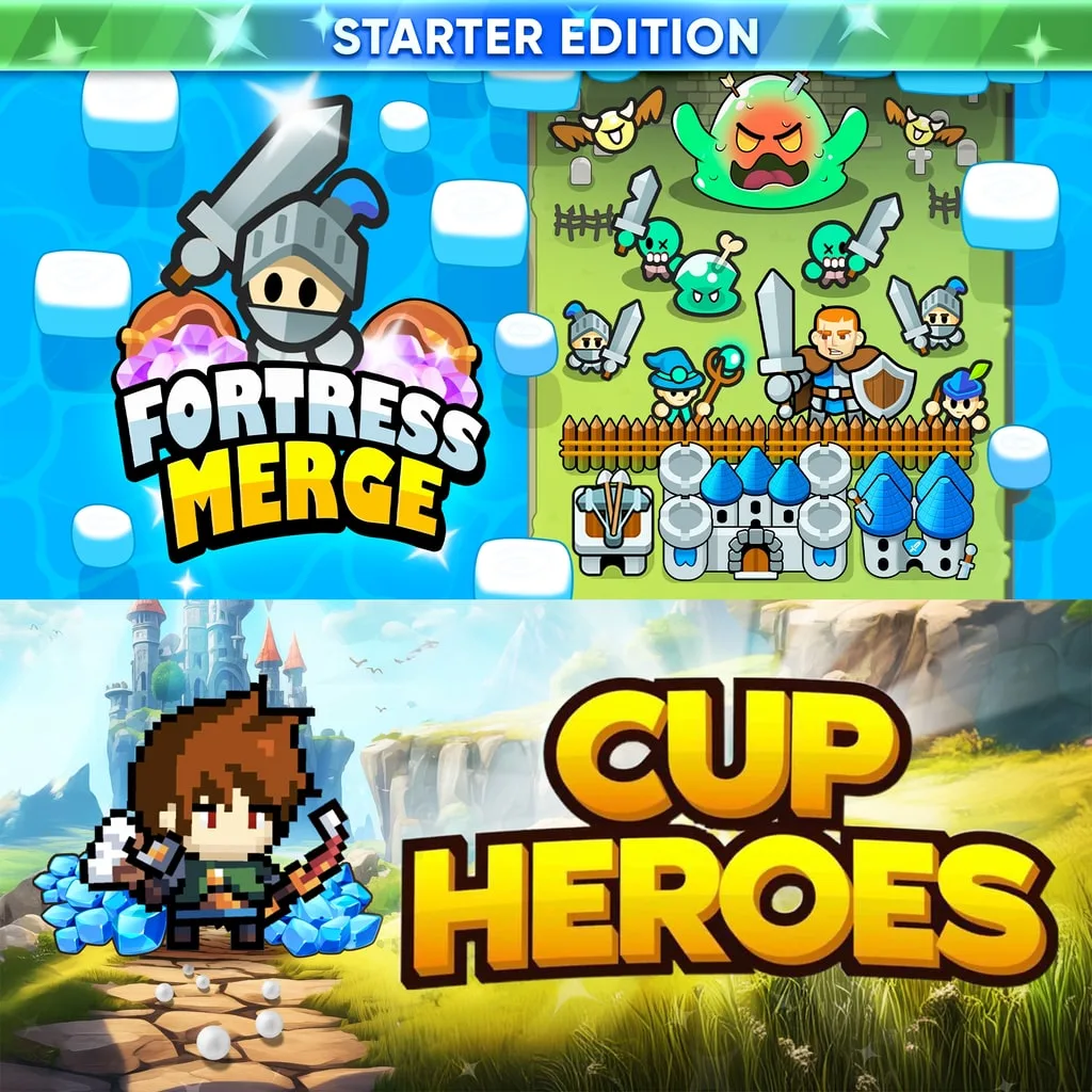 Fortress Merge &amp; Cup Heroes: Starter Edition [PS5] cover