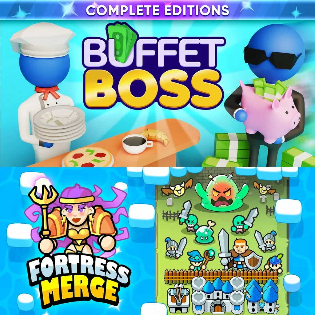 Buffet Boss &amp; Fortress Merge: Complete Editions [PS4] cover