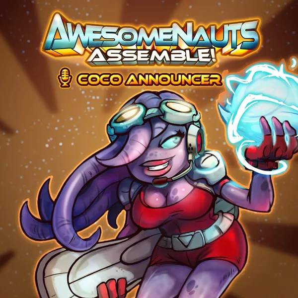 Awesomenauts Assemble! - Coco Nebulon Announcer [PS4]