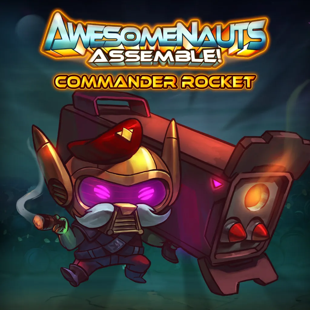 Commander Rocket - Awesomenauts Assemble! Character [PS4] cover