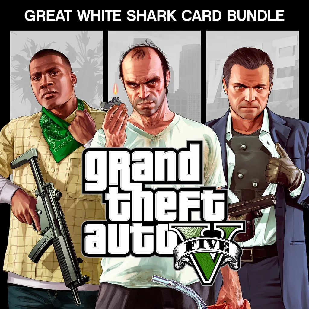 Grand Theft Auto V and Great White Shark Card Bundle [PS5] - изображение 1