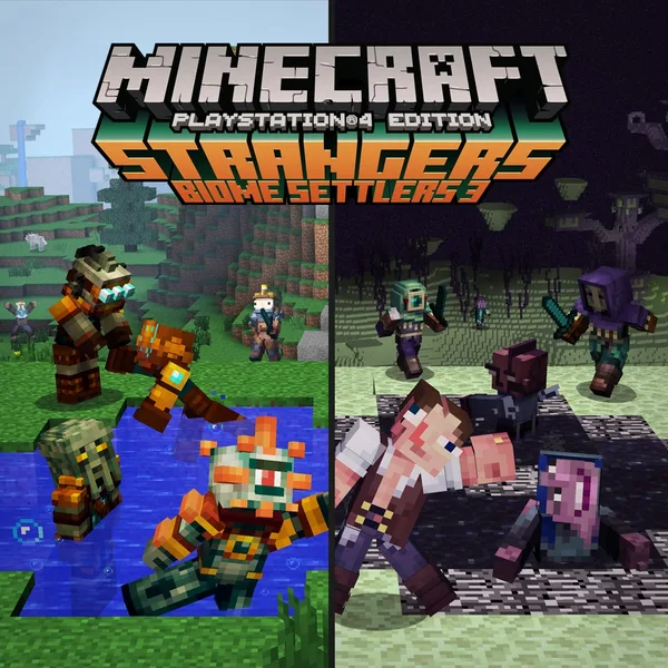 Minecraft Strangers - Biome Settlers 3 Skin Pack [PS4]