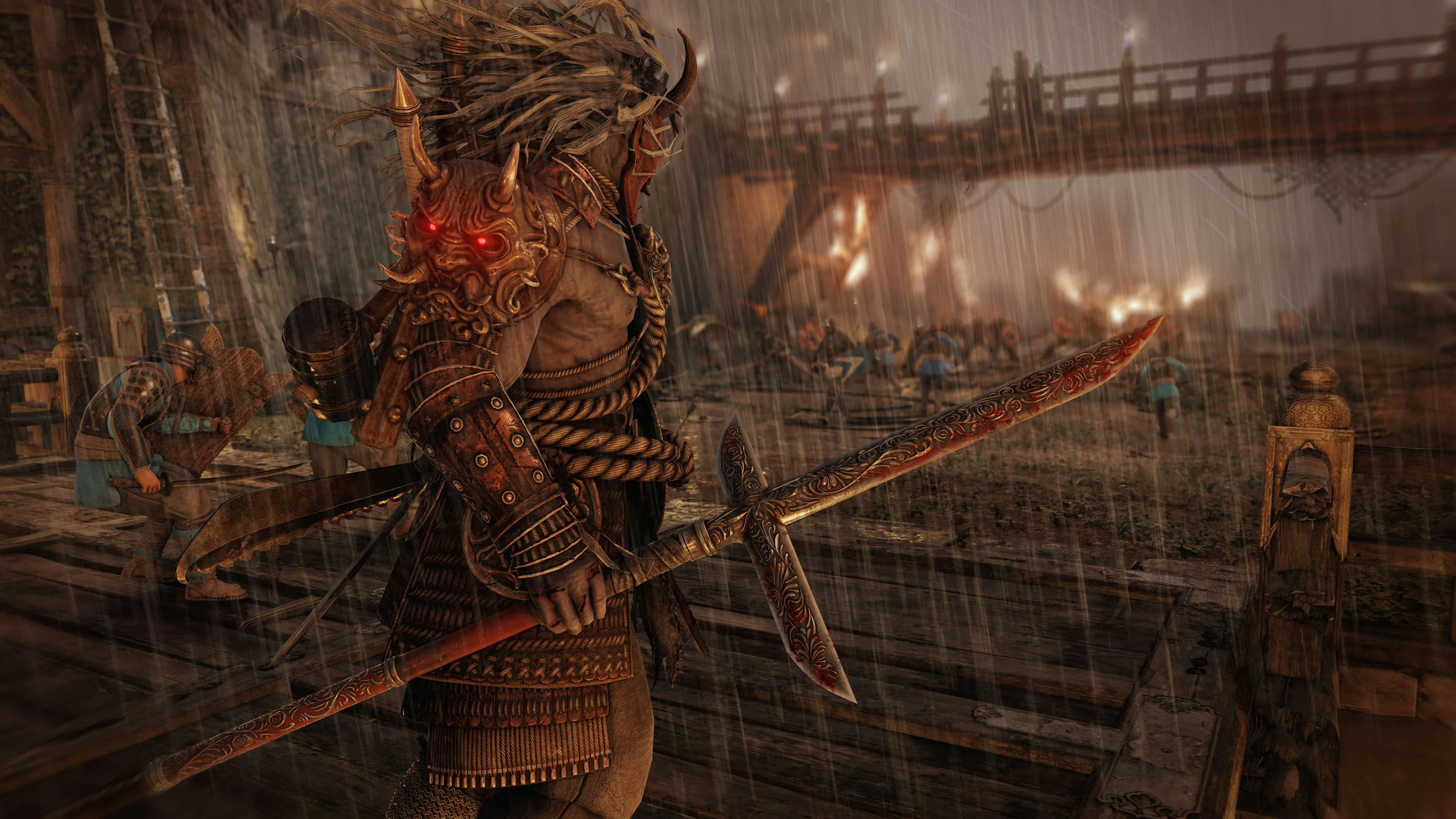 The Oni's Wrath – Sohei Hero Skin – FOR HONOR - изображение 4