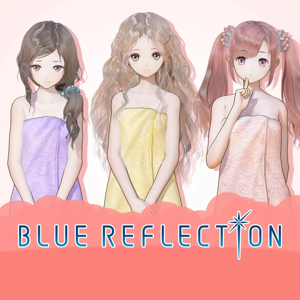 BLUE REFLECTION: Bath Towels Set C (Lime, Fumio, Chihiro) [PS4] - изображение 1