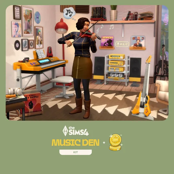 The Sims 4 Music Den Kit + 200 Moola [PS4]
