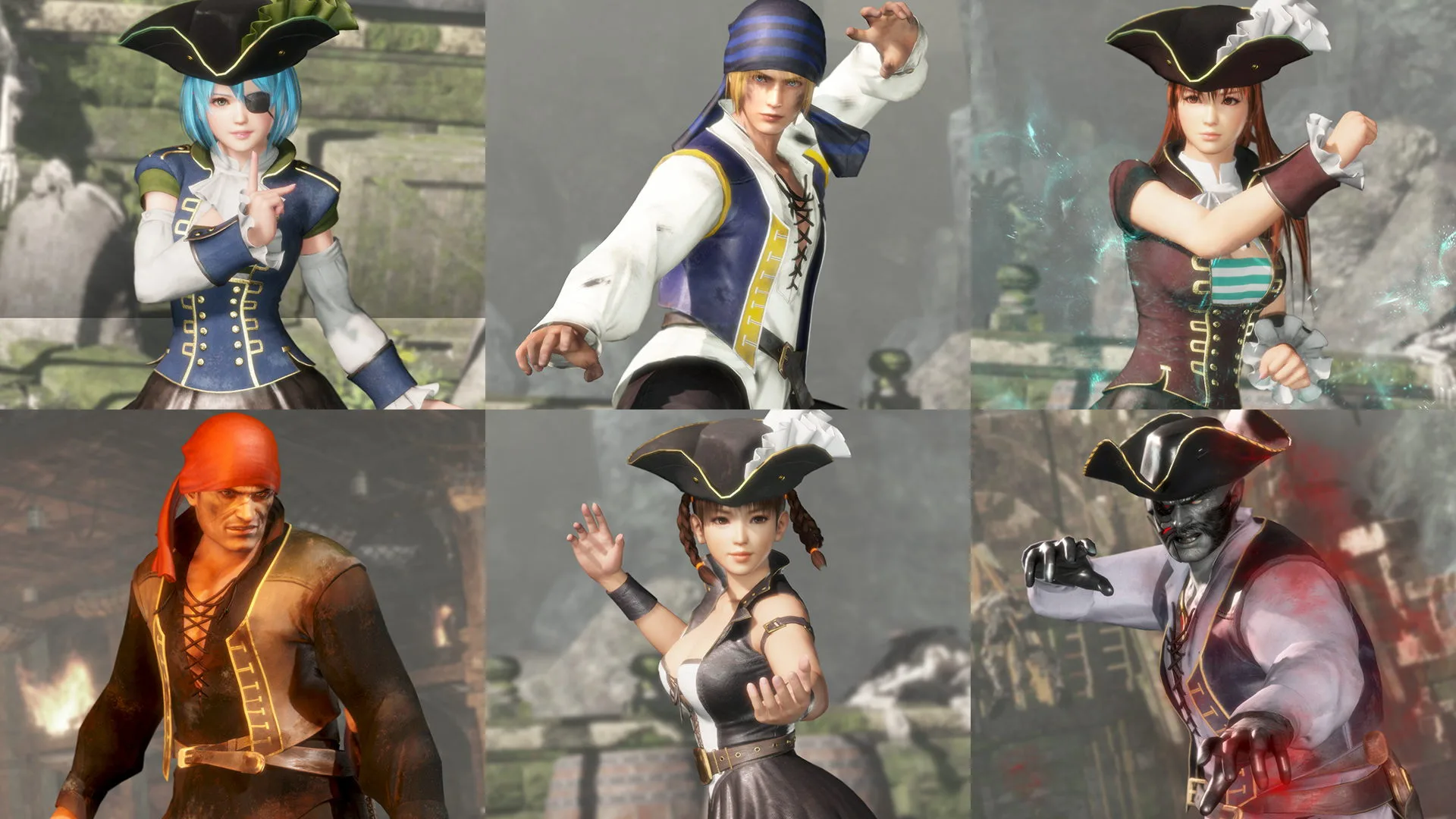DOA6 Pirates of the 7 Seas Costumes Vol. 2 Set [PS4] - изображение 3