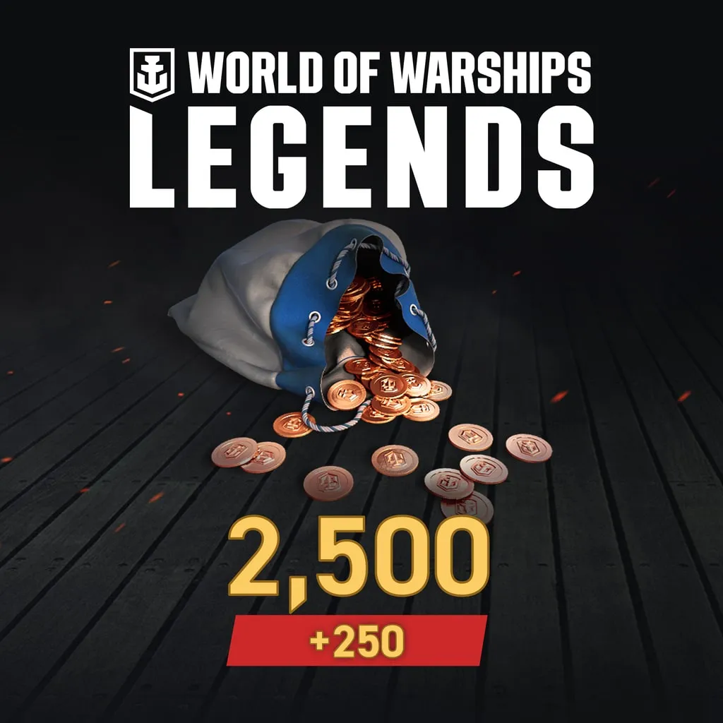 World of Warships: Legends - PS4 2,750 Doubloons - изображение 1
