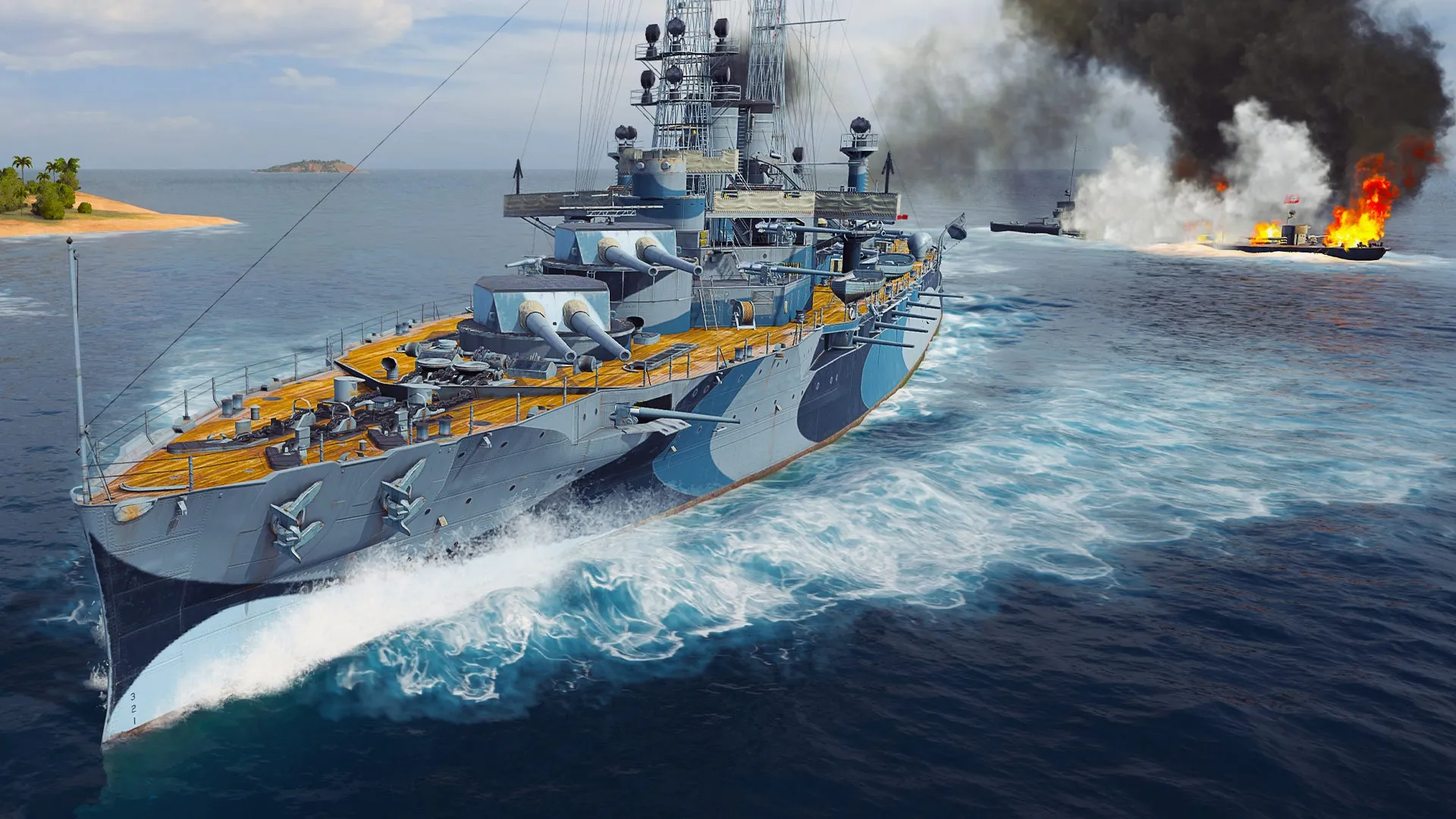 World of Warships: Legends — PS4 Arkansas Brawler - изображение 2