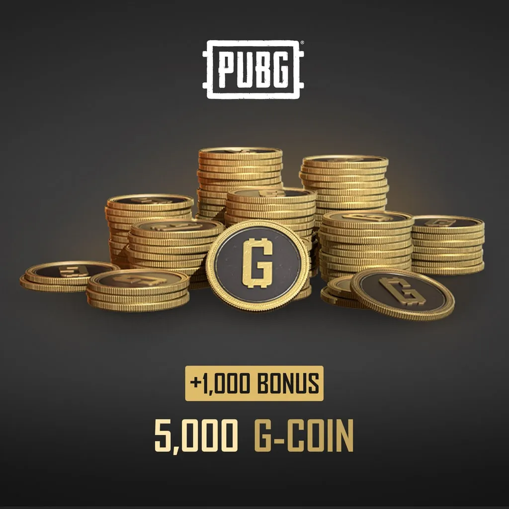 PUBG - 5,000 G-Coin (+1,000 Bonus) cover