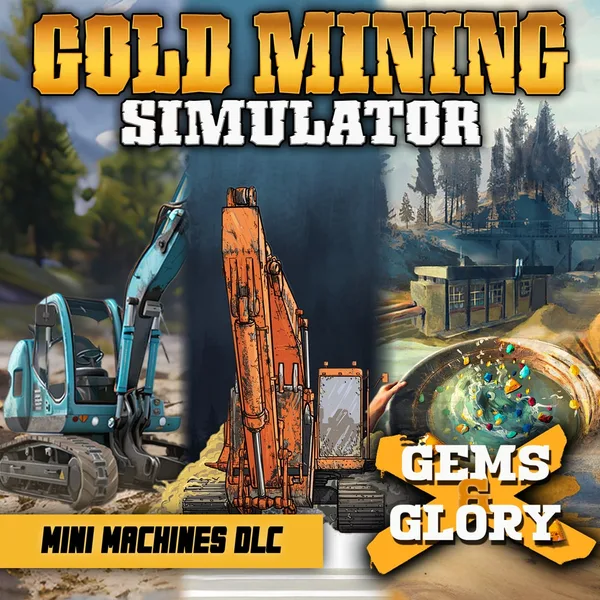 Gold Mining Simulator + Gems & Glory DLC + Mini Mining Machines DLC [PS4]