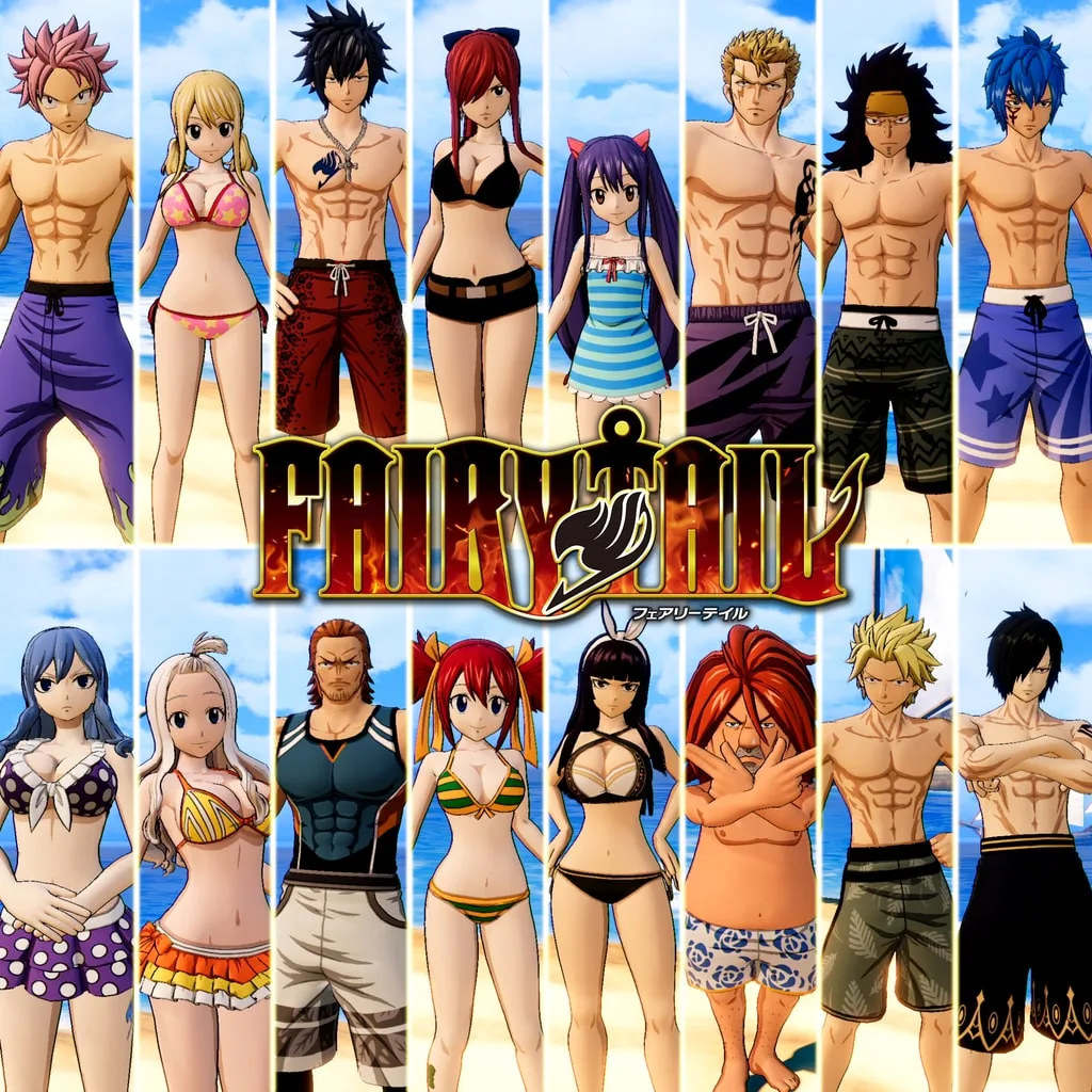 FAIRY TAIL: Special Swimsuit Costume Set for 16 Playable Characters [PS4] - изображение 1