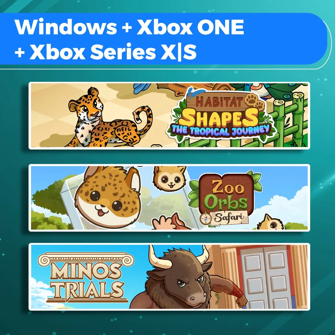 Habitat Shapes: The Tropical Journey + Zoo Orbs: Safari + Minos Trials (Bundle) [One,&nbsp;X|S] - изображение 1