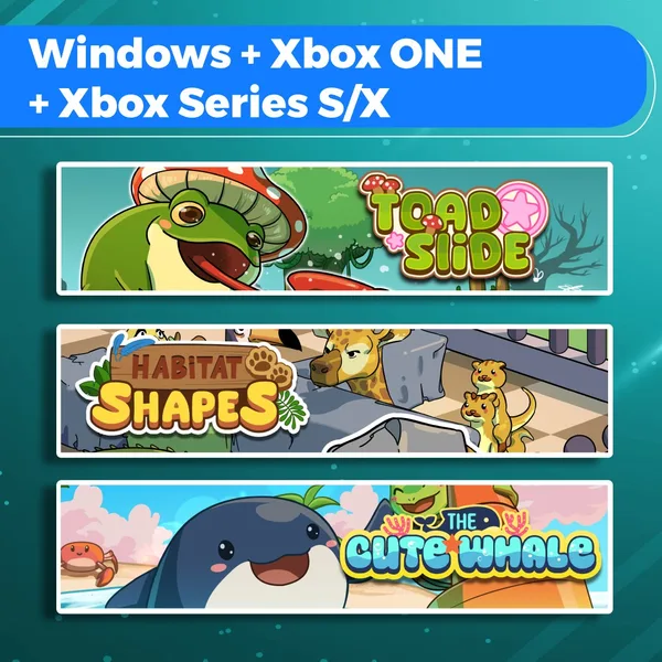 Toad Slide + Habitat Shapes + The Cute Whale (Bundle) [One,&nbsp;X|S]