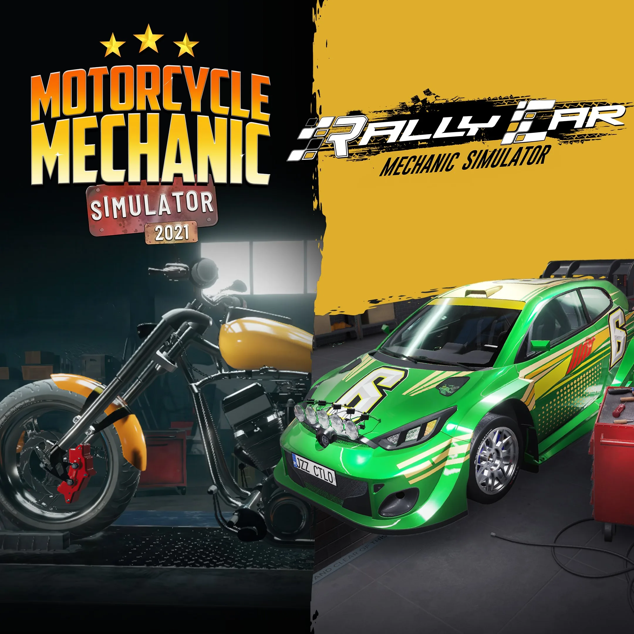 Rally Car Mechanic x Motorcycle Mechanic Simulator 2021 [One,&nbsp;X|S] - изображение 1