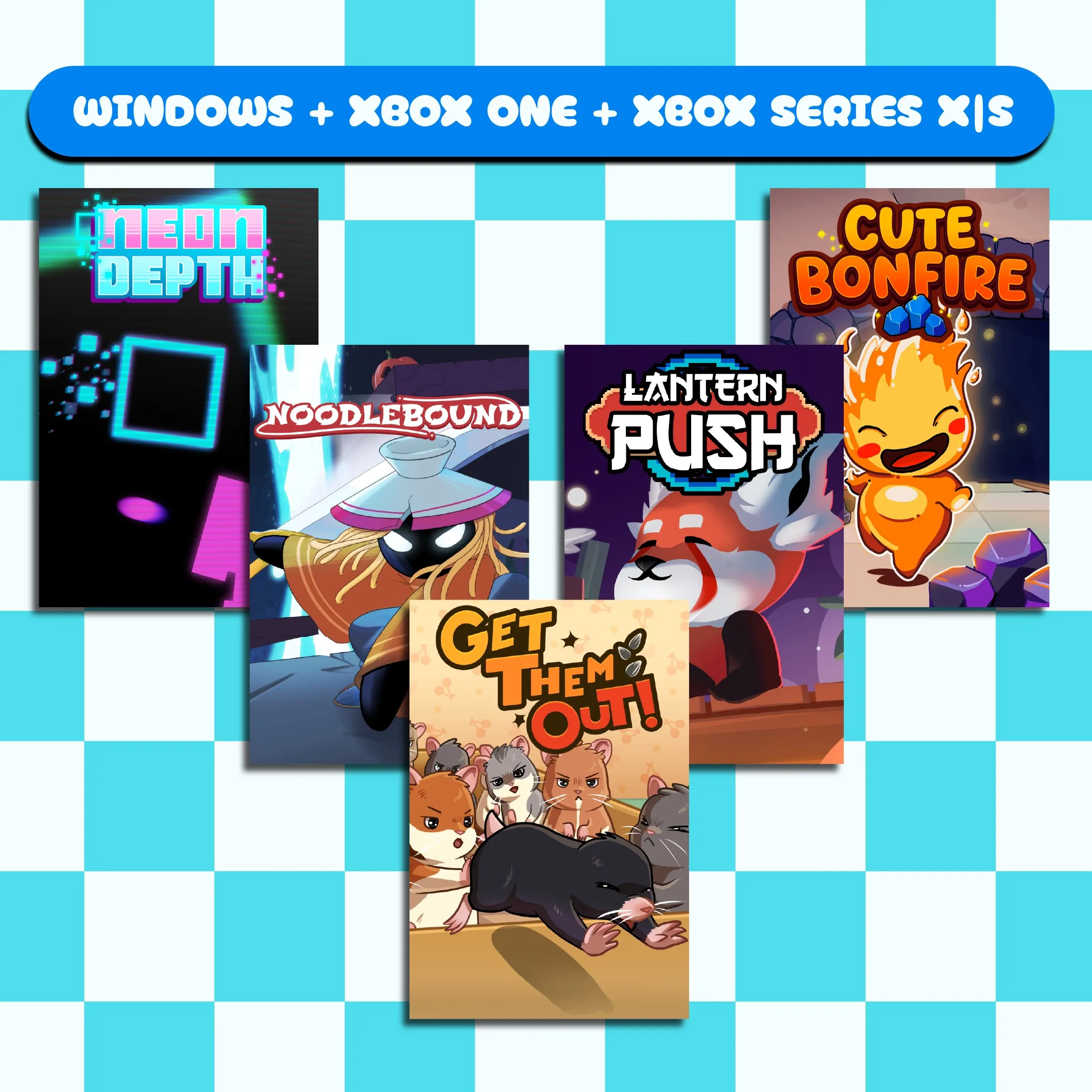Neon Depth + Get Them Out! + Noodlebound + Lantern Push + Cute Bonfire (Bundle) [One,&nbsp;X|S] - изображение 1