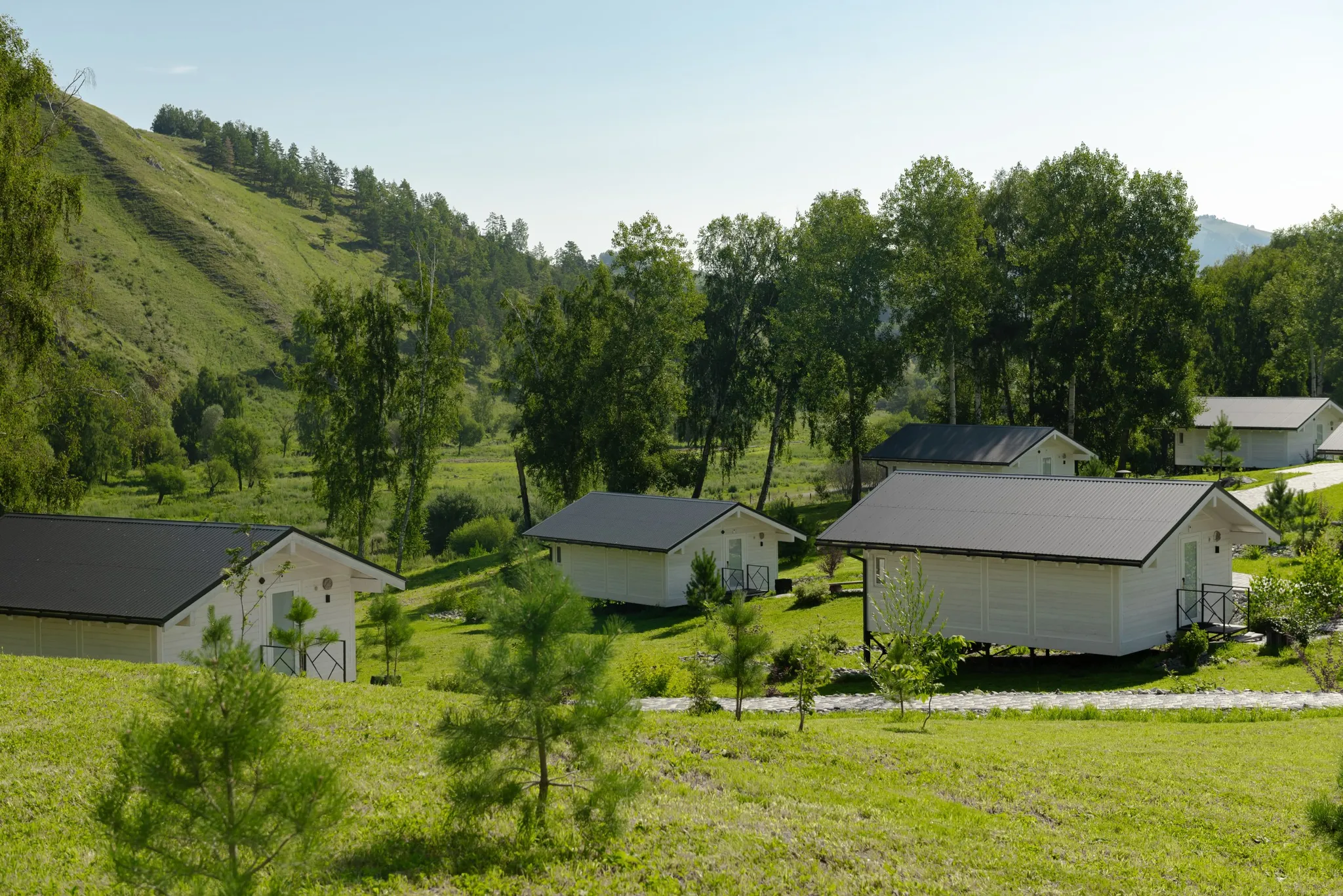 Панорама долины с территории курорта