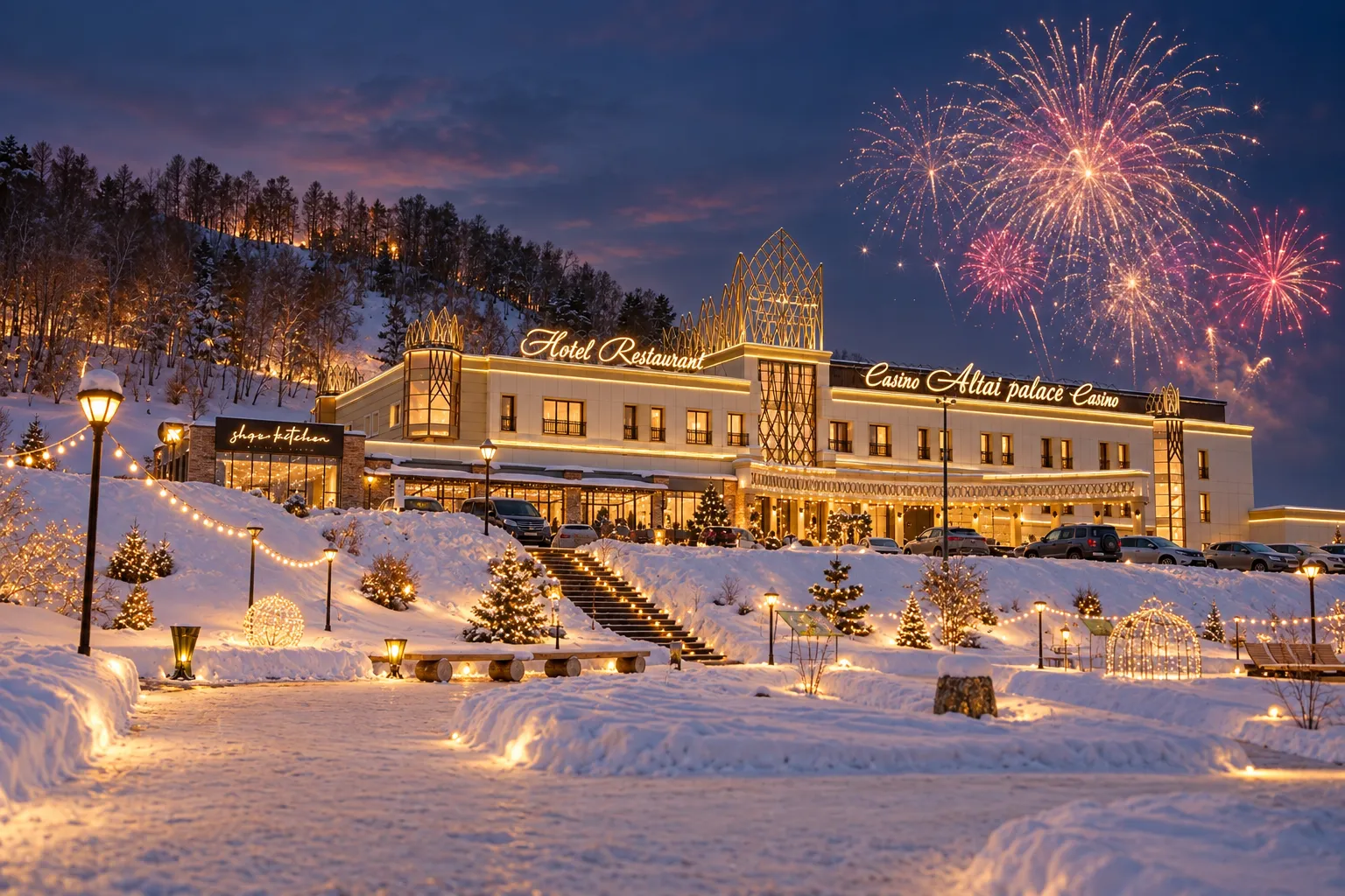 Altai Palace в новогоднем оформлении