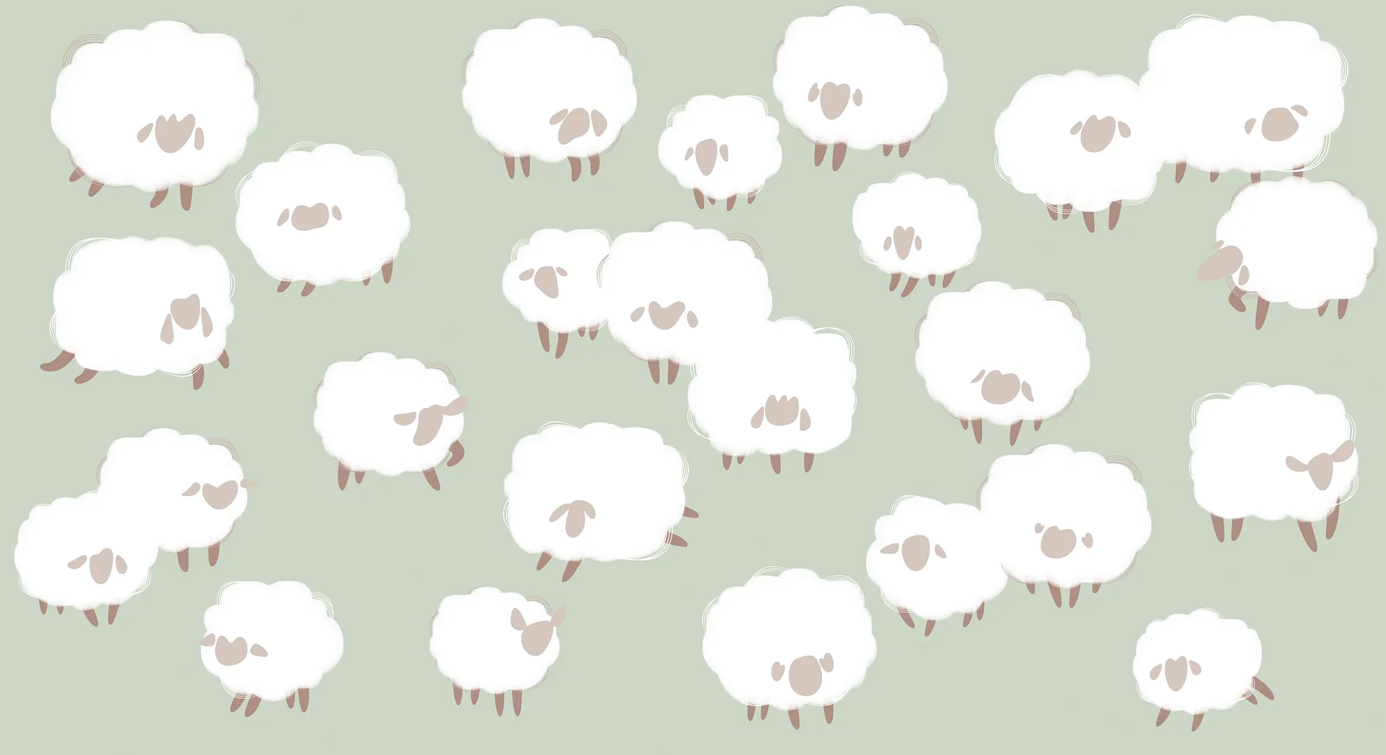 Фотообои Creativille CV-056014 (Fluffy sheep 056014)