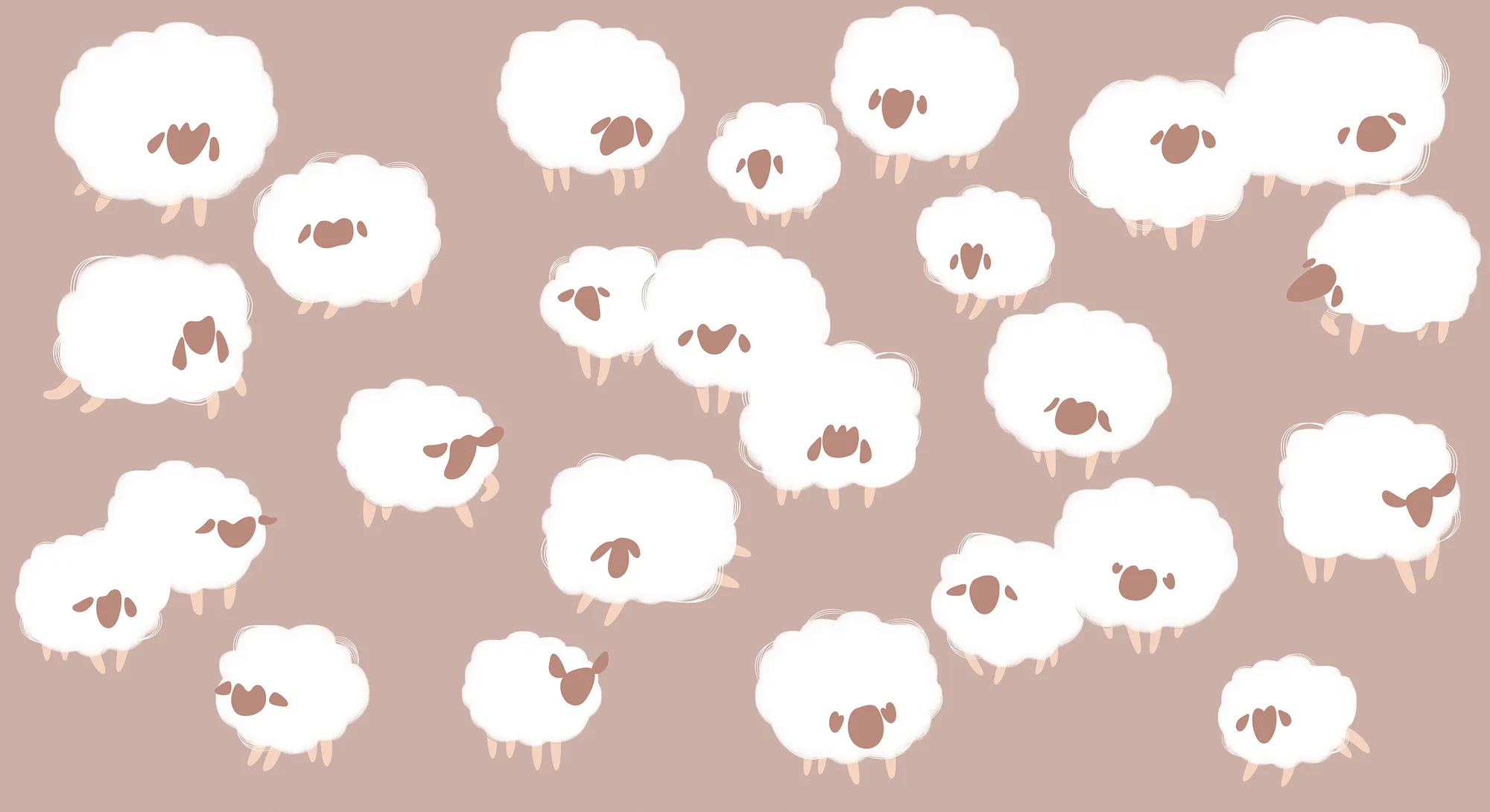Фотообои Creativille CV-056026 (Fluffy sheep 056026)