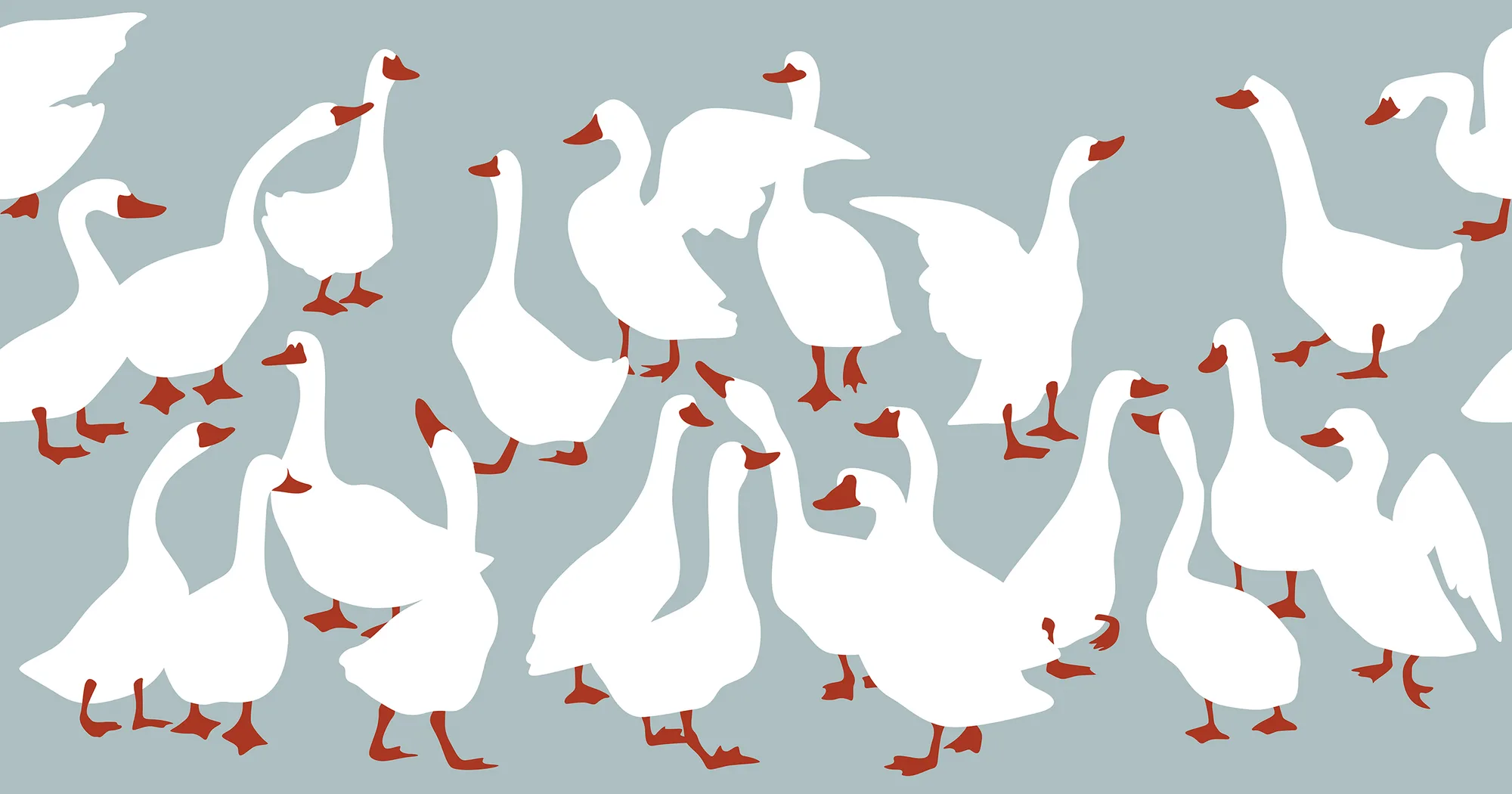 Фотообои Creativille CV-056210 (Bright geese 056210)