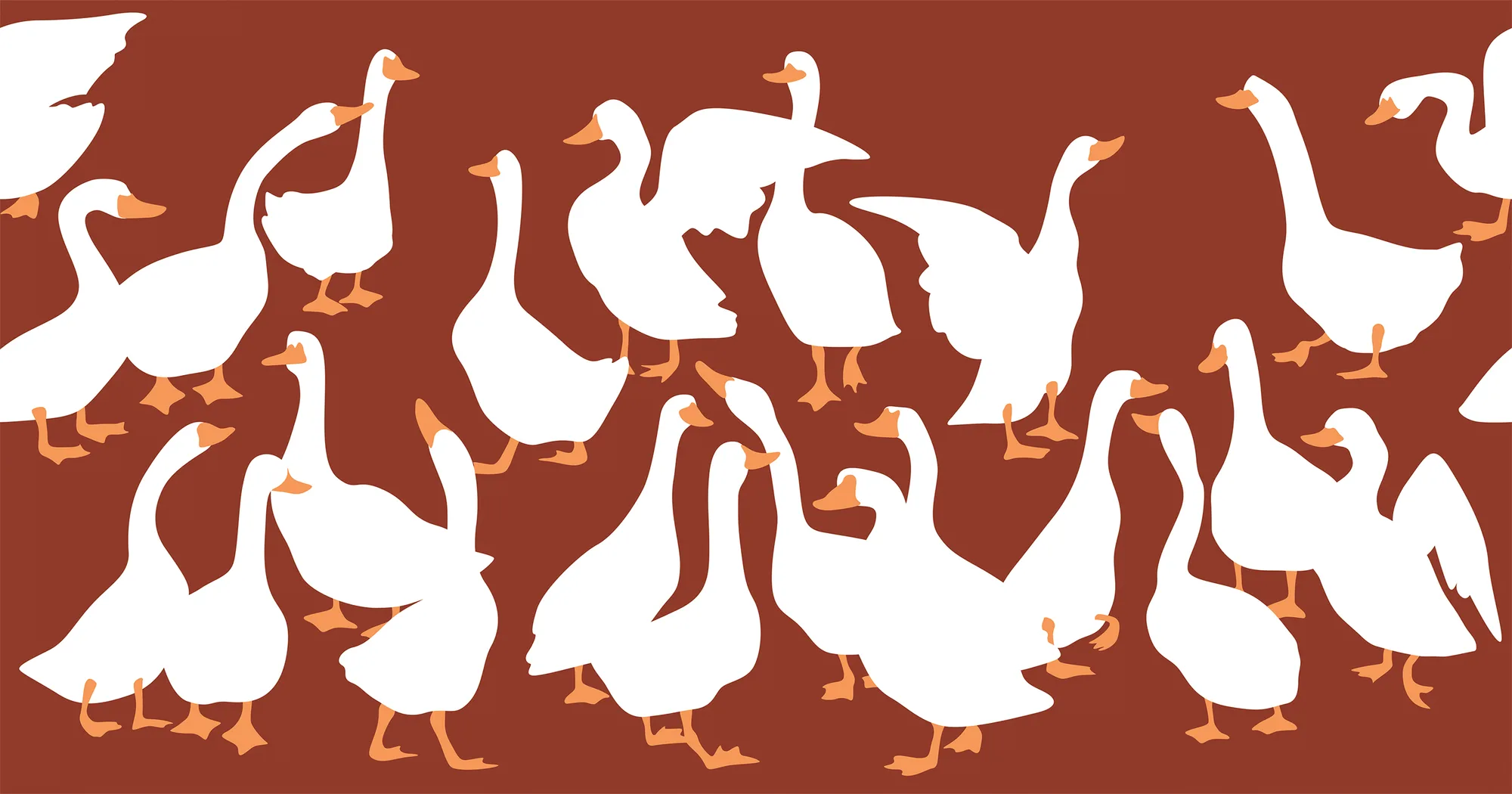 Фотообои Creativille CV-056216 (Bright geese 056216)