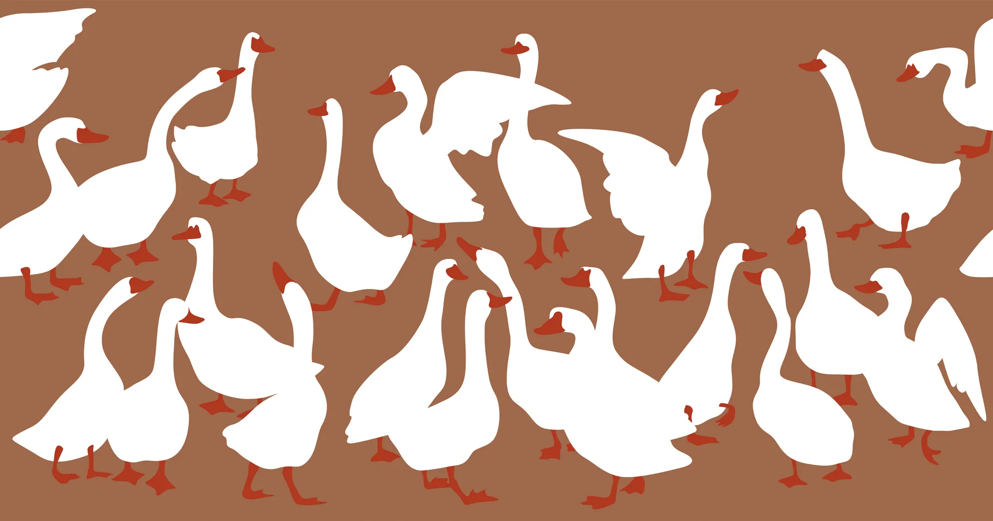 Фотообои Creativille CV-056217 (Bright geese 056217)