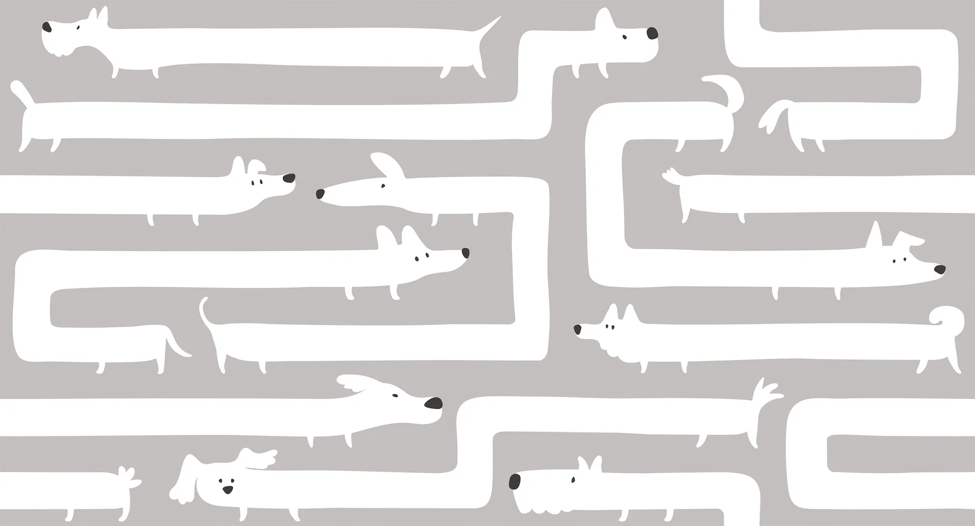 Фотообои Creativille CV-057205 (Doggy maze 057205)