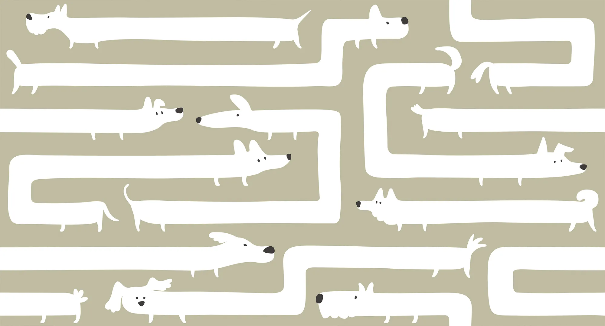 Фотообои Creativille CV-057207 (Doggy maze 057207)