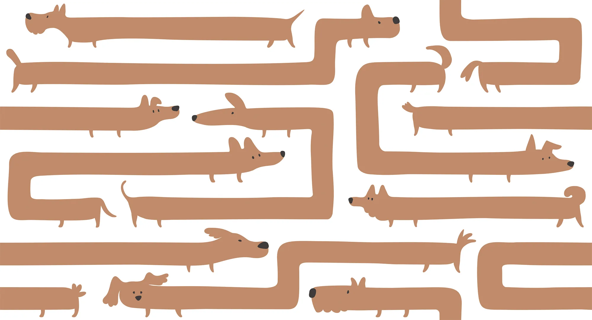 Фотообои Creativille CV-057235 (Doggy maze 057235)