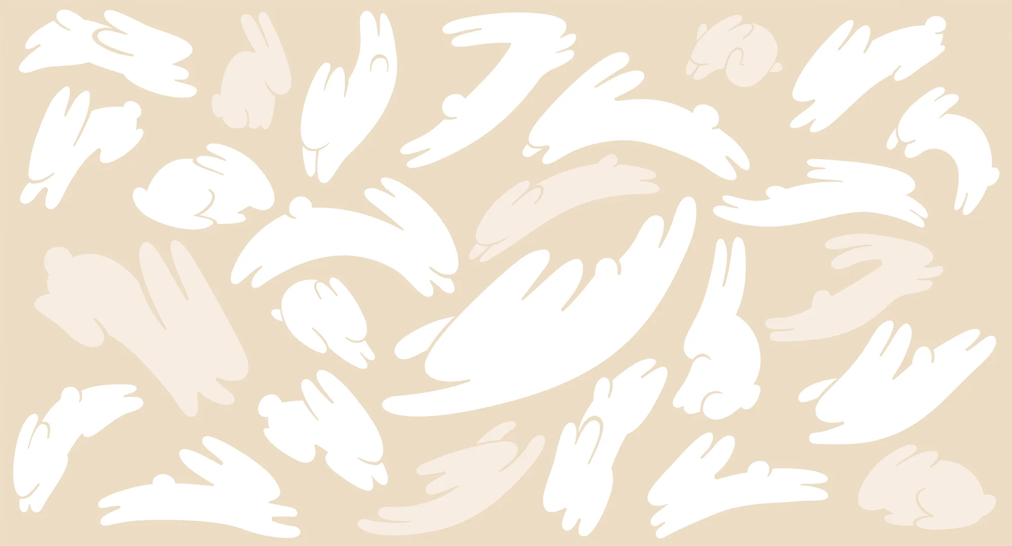 Фотообои Creativille CV-058203 (Jumping rabbits 058203)